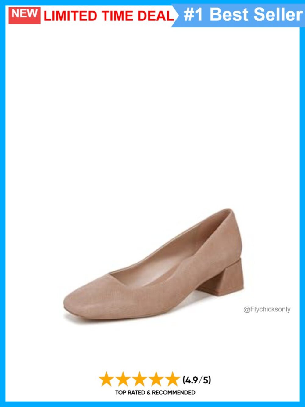 Suede Block Heel Pumps Square Toe Comfort Dress